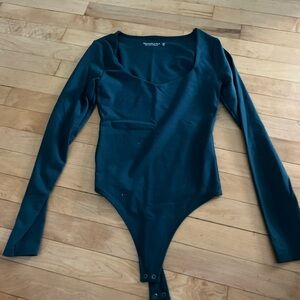 Women’s Abercrombie Teal Long Sleeve Bodysuit